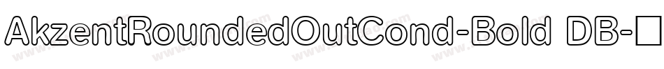 AkzentRoundedOutCond-Bold DB字体转换
